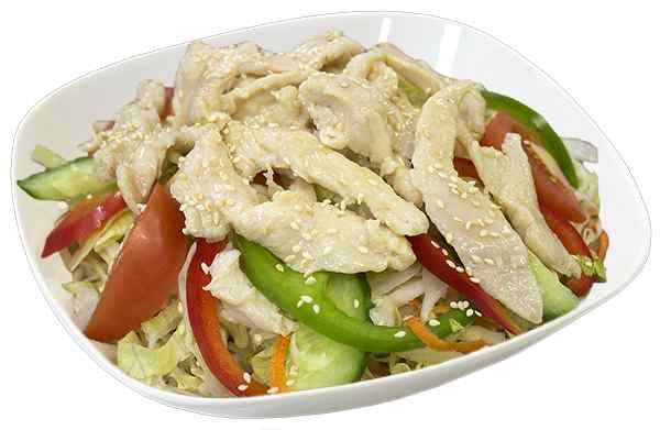 9. Chicken salad - 90 Kč